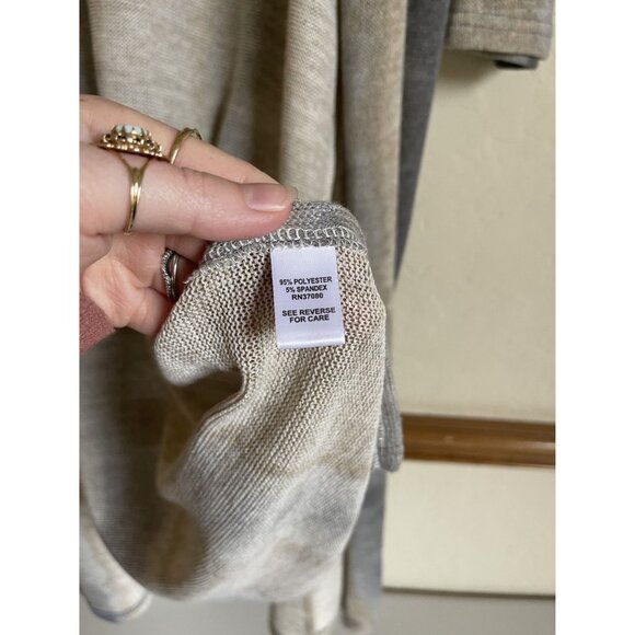 CATO Size Large Tan Ombre Open Cardigan Sweater - Picture 5 of 9